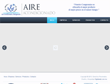 Tablet Screenshot of aireacondicionadocuernavaca.com